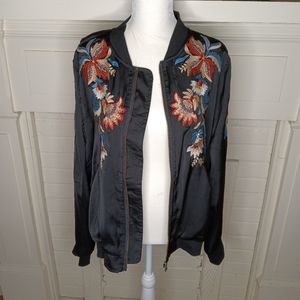 Miss Me embroidered bomber jacket